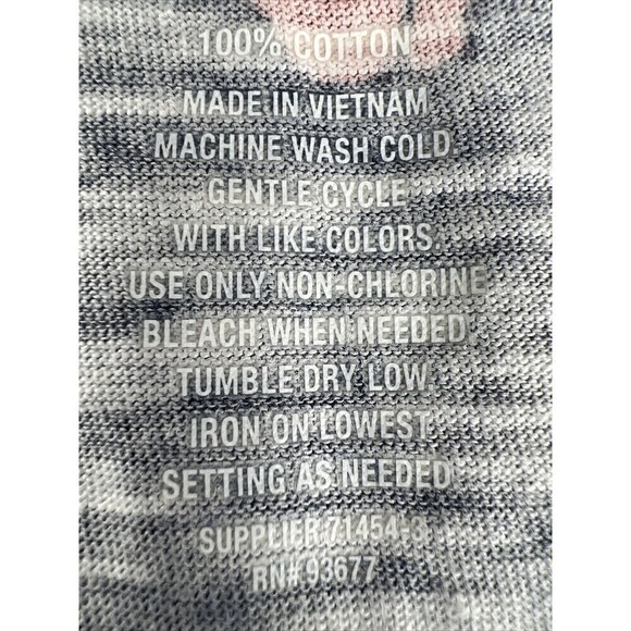 St John's Bay Navy Floral Blouse M Cold Shoulder , ￼ Shoulder Ties￼ Short Sleeve - Picture 10 of 10